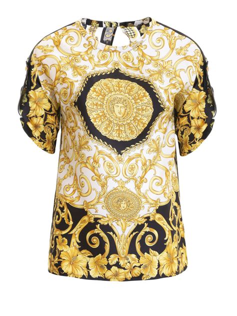 versace silk blouse replica|Versace Silk Blouse Tops for Women for sale .